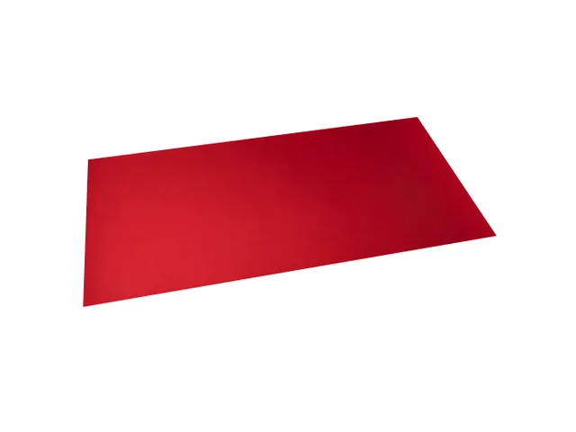 Onderlegger PU 35x60cm zwart/rood