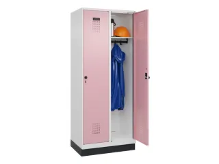 locker,HxBxD 1950x800x500mm,2vak,vak B 400mm,draaigrendel,sokkel - 1