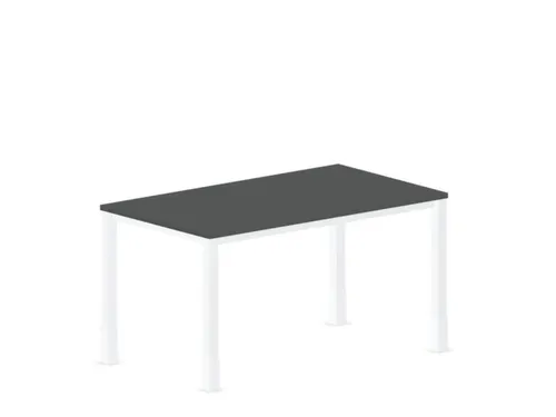 In hoogte verstelbaar bureau,HxBxD 720-840x1400x800mm,MS-donkergrijs