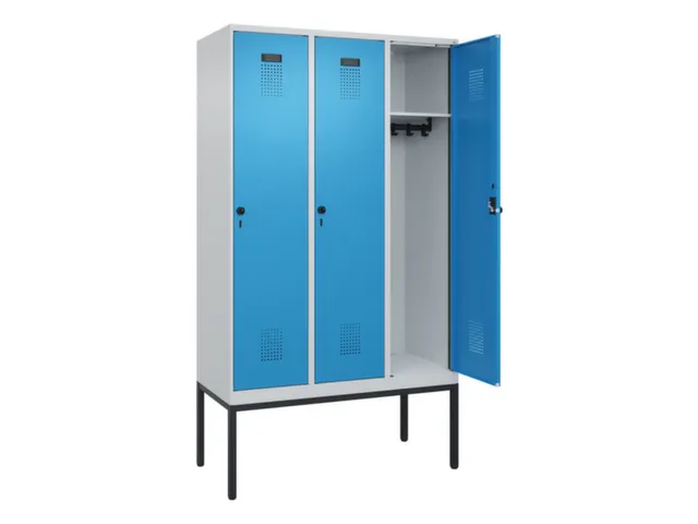locker,HxBxD 2120x1200x500mm,3vak,vak B 400mm,draaigrendel