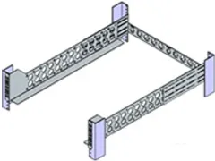 Origin Storage 3U Universal Heavy Duty 4-Post Fixed Server Rails, 90 k