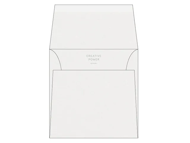 Envelop 170x170mm Briljant Wit 120 Gram 250 Stuks