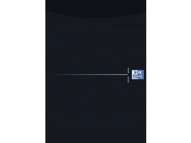 Bloc-notes Oxford Office Smart A4 ligné noir