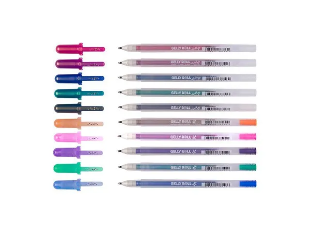 Gelschrijver Sakura Gelly Roll 0.7mm Gold & Silver Shadow 10 stuks