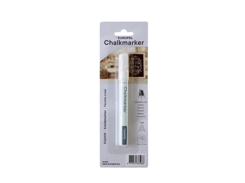 Krijtstift Europel 1-3 mm wit blister 1 stuk