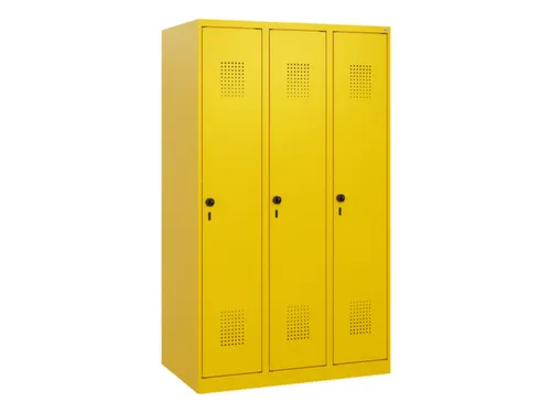 schoollocker,HxBxD 1530x900x500mm,3vak,vak B 300mm,draaigrendel