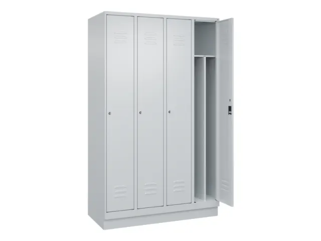locker voor scheiding van kleding,HxBxD 1950x1200x500mm,4vak