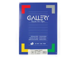 Gallery Witte Etiketten 38.1x21.2 mm Ronde Hoeken - 1