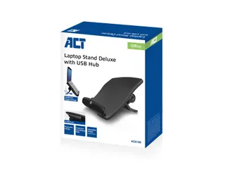 Laptopstandaard ACT 6 standen 4-p hub - 4