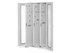 verticale kast,HxBxD 1950x1000x600mm,vensterdeur,RAL5010