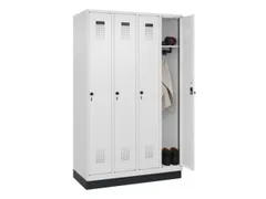locker,HxBxD 1950x1200x500mm,4vak,vak B 300mm,draaigrendel,sokkel