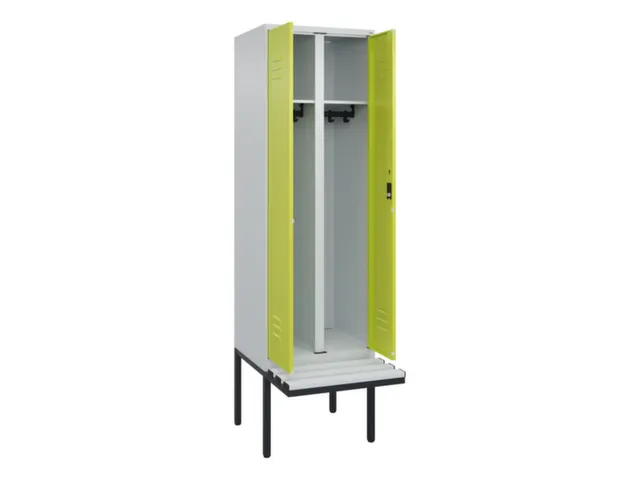 locker voor scheiding van kleding,HxBxD 2120x600x815mm,2vak