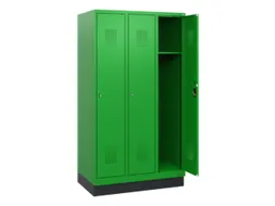 schoollocker,HxBxD 1630x900x500mm,3vak,vak B 300mm,cil.-slot,sokkel