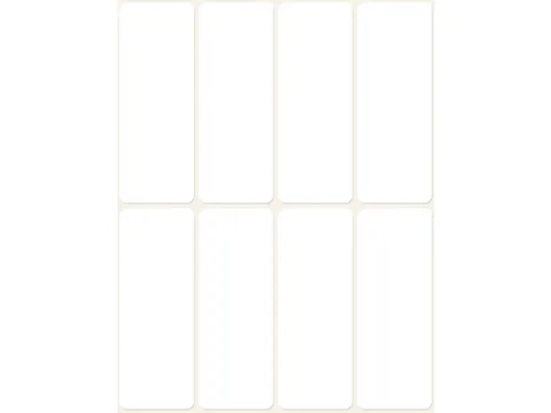 etiket Avery Zweckform 50x19mm wit blister a 48 etiketjes