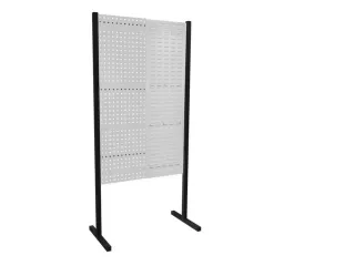 scheidingswand van geperforeerde/sleufplaat,enkel veld,HxB 1500x1000mm - 2