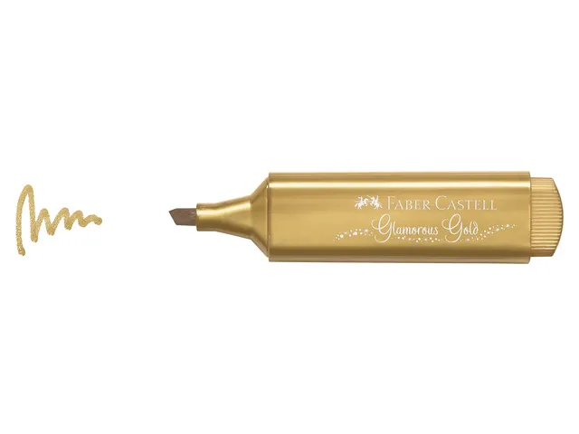 Tekstmarker Faber Castell Metallic goud