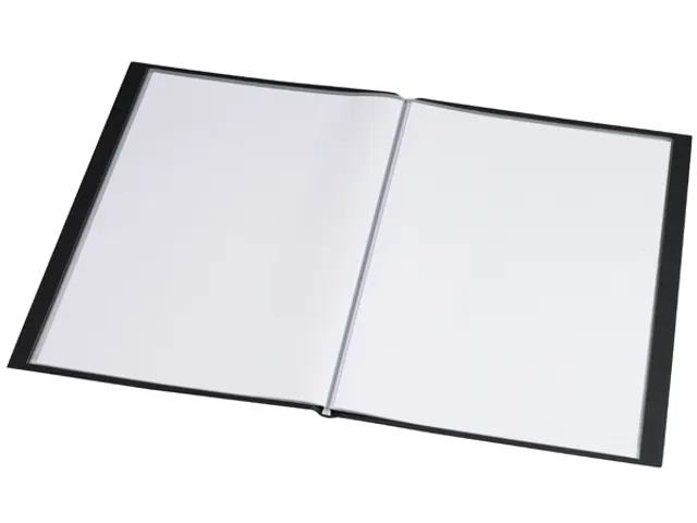 Showmap Rillstab A4 RI99419 10 Tas Zwart met transparant insteekvak