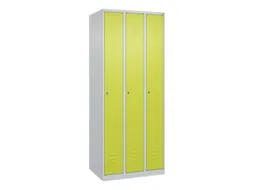 locker,HxBxD 1850x750x500mm,3vak,vak B 250mm,cil.-slot,staand op vloer