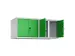 Rehausse d’armoire 4 compartiments L300mm RAL7035/RAL6037