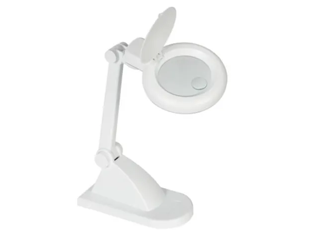 Loeplamp Met Vergrootglas Dioptrie 3 + 12 - 12W - Wit