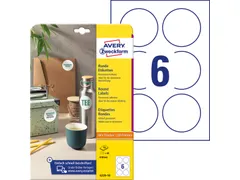 Ronde Etiketten Diameter 80 Mm Wit Permanent