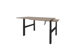 Dextro Slinger Duo zit/sta Bureau 120cm frame Zwart blad Havana