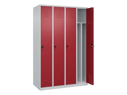 locker voor scheiding van kleding,HxBxD 1850x1200x500mm,4vak