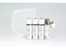 oplaadbare AA USB-Batterij blister a 4 stuks