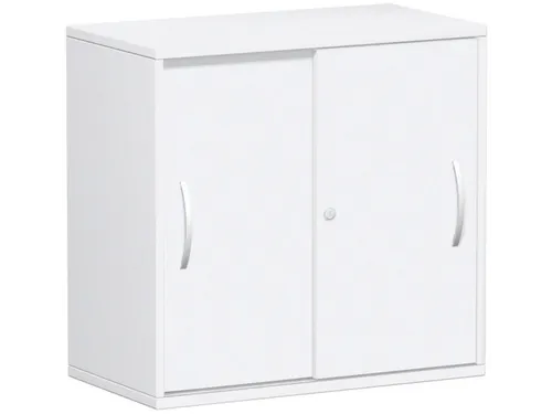 schuifdeurkast,HxBxD 798x800x425mm,1xhouten vloer,2ordnerhoogte