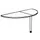 aanbouwtafel,i.h.v.,HxBxD 650-850x1600x800mm,blad wit