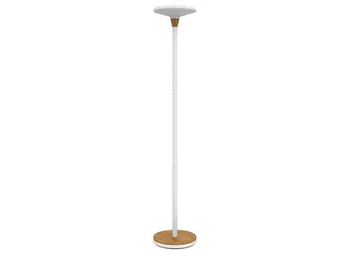 Unilux Baly LED vloerlamp Wit met Bamboe