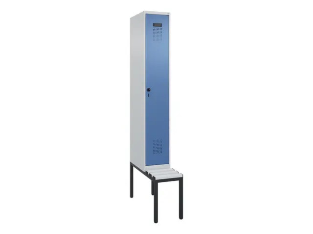 locker met bank,voor scheiding van kleding,HxBxD 2120x300x815mm,1vak