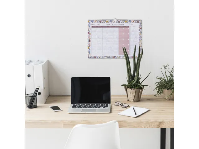 Agenda mensuel Pukka Pad Bloom A3, non daté, beige