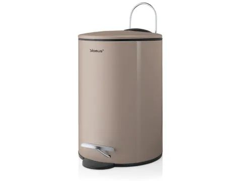 pedaalemmer,3l,HxØ 245x170mm,romp staal taupe,deksel staal taupe