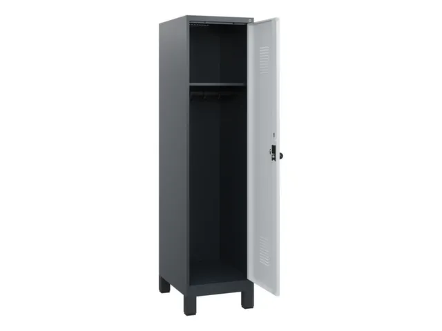 schoollocker,HxBxD 1630x400x500mm,1vak,vak B 400mm,draaigrendel,voeten