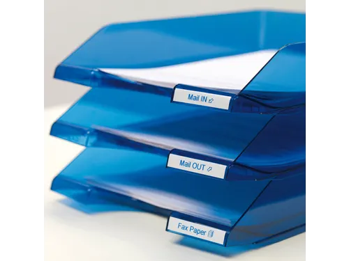 Labeltape Dymo 45014 D1 S720540 12mmx7m blauw op wit