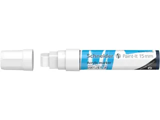 Acrylmarker Schneider Paint-It 330 15mm wit - 3