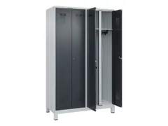 locker voor scheiding van kleding,HxBxD 1950x1200x500mm,4vak