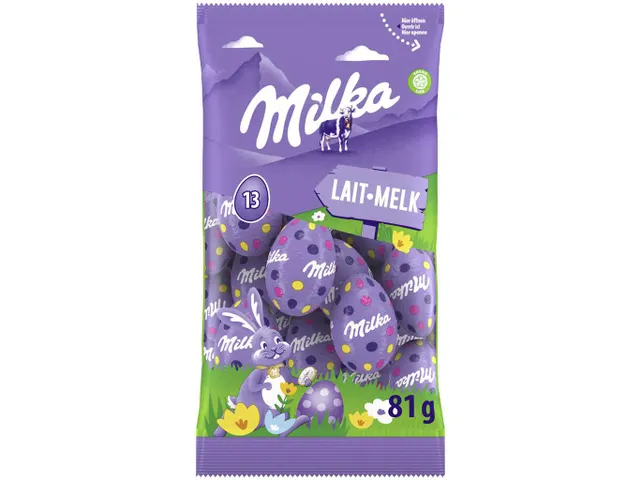 Milka paaseitjes 81g melk