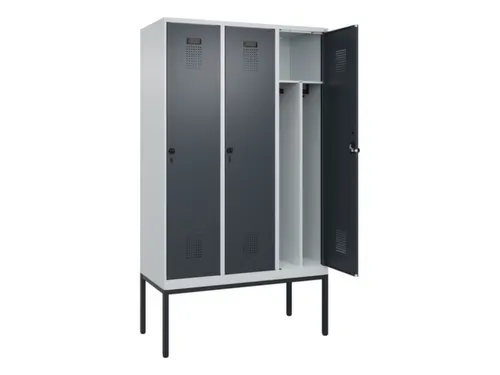 locker voor scheiding van kleding,HxBxD 2120x1200x500mm,3vak