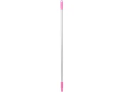 Vikan Hygiene aluminium steel 1260mm Ø25mm roze met schroefdraad