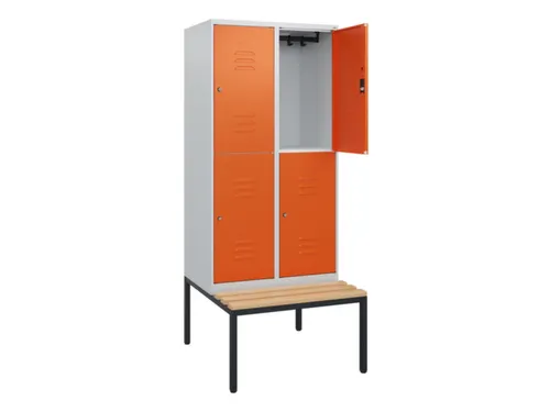 Dubbeldekse dekenkist,HxBxD 1950x800x815mm,2x2vak.,vak B 400mm