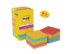Memoblok Post-it 654 SS 76x76mm colour 8+4