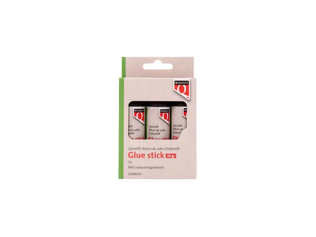 Lijmstift Quantore ECO 20gr blister á 3 stuks