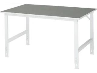 werkbank,HxBxD 760-1080x1500x1000mm,houtblad,m. linoleumlaag - 2