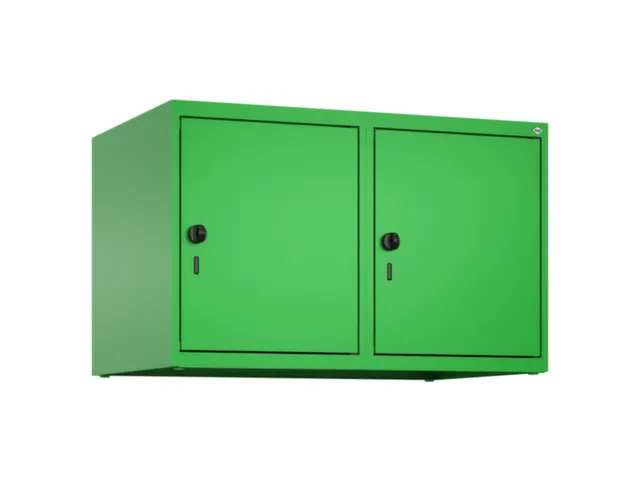 opzetkast,v. locker,2vak.,vak B 400mm,HxBxD 500x800x500mm,draaigrendel
