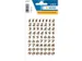 Etiket Herma 4193 8mm Getallen 0-9 Goudfolie Glitter 64 stuks