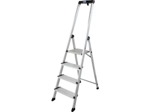 trapladder,eenzijdig,4trede(n),balk L 1,8m,aluminium