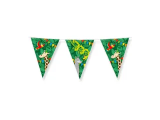Vlaggenlijn 10 meter Party Flags foil Jungle cartoon - 3
