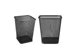 BRASQ Papierbak 12 liter Zwart Vierkant Set van 2 WBBSO2